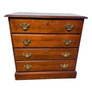 Vintage Chippendale Style Filing Cabinet With Key by Hooker. Furniture For Sale