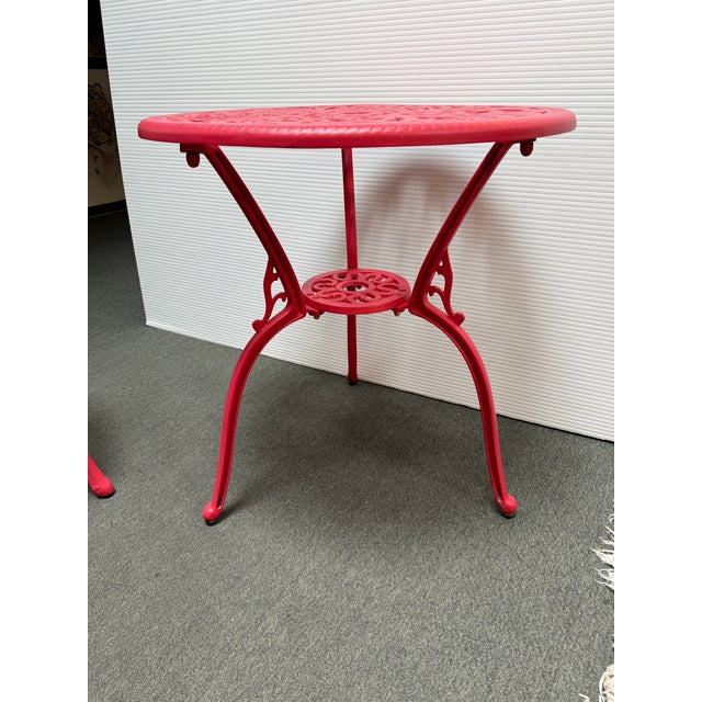 Alfresco Home Bistro Table + Chairs, Set of Three For Sale - Image 4 of 12