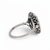 Early 20th Century Antique Art Deco Cocktail Ring — 10-15ct Natural Sapphire & Old-Cut Diamond, Size 9.5 For Sale - Image 5 of 7