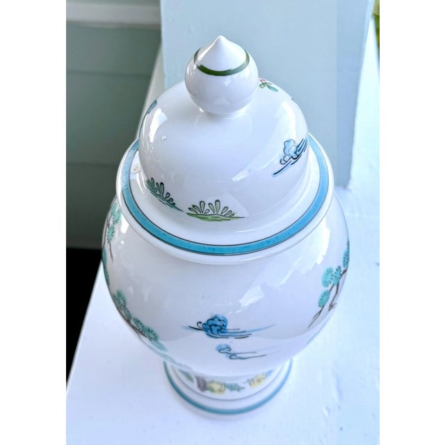 Isco Japanese Hand Painted Urn / Ginger Jar For Sale - Image 4 of 13