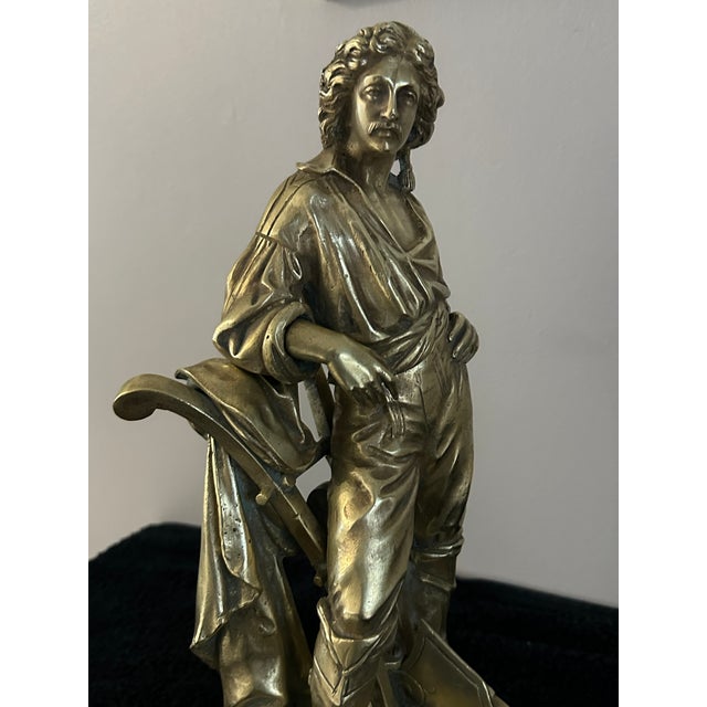 Bronze Statue of a Man of French Peasants, 19th Century For Sale - Image 3 of 18