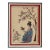 Circa 1950s Japanese-Inspired Cross-Stitch Textile Artwork — Framed For Sale