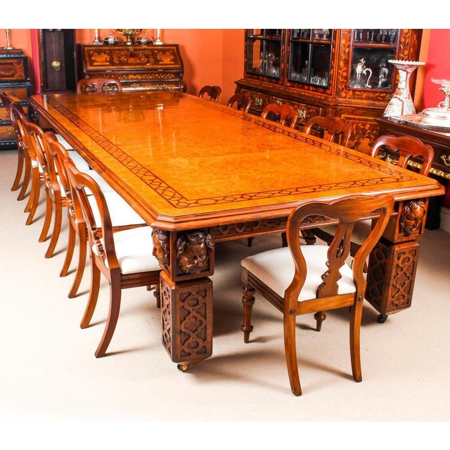 19th Century Elizabethan Revival Pollard Oak Extending Dining Table For Sale - Image 3 of 18