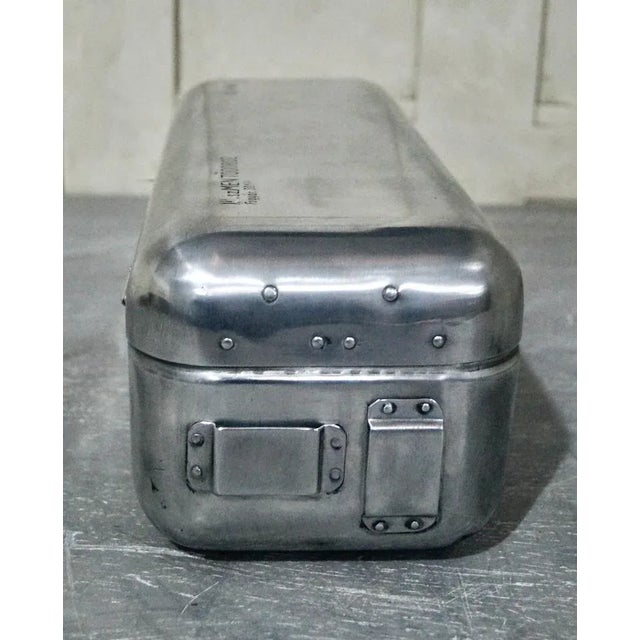 Vintage Aluminium First Aid Box, 1940s For Sale - Image 3 of 11