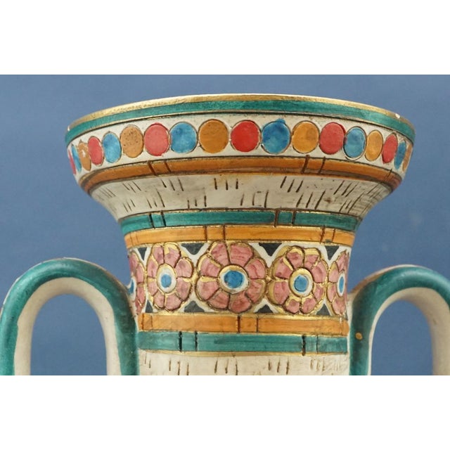 Vintage Ceramic Vase by Cima C.I.M.A. Deruta, 1930s For Sale - Image 11 of 18