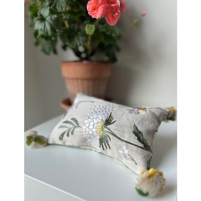 English Lavender Scented Accent Pillow in Nina Campbell and Chelsea Textiles For Sale - Image 3 of 3