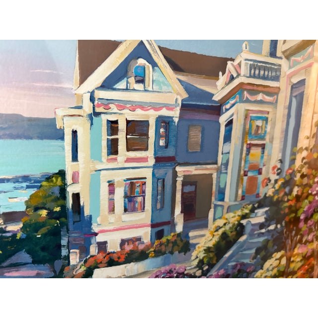 1990s Howard Behrens Impressionist San Francisco Serigraph, Signed For Sale - Image 10 of 11