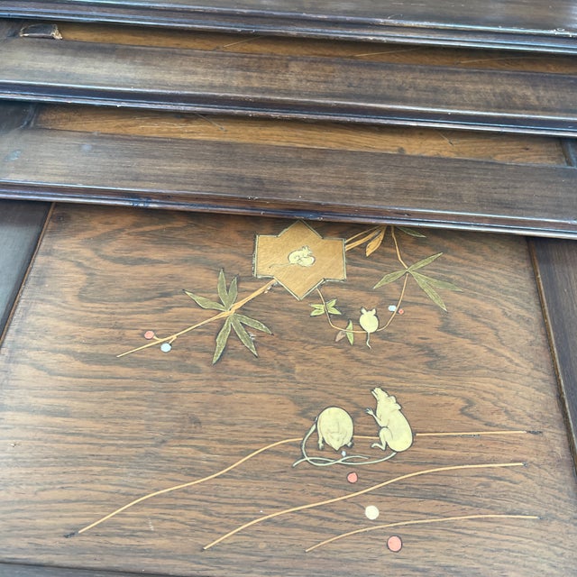 Antique French Japonisme Art Nouveau Nesting Tables 1890 - Set of 4 For Sale - Image 12 of 12