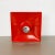 1970s Minimalist Pop Art Red Orange Metal Wall Light from Sölken Lights, Germany, 1970s For Sale - Image 5 of 18
