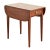 Henkel Harris Georgian Solid Cherry Wood Drop Leaf Pembroke Side Table For Sale