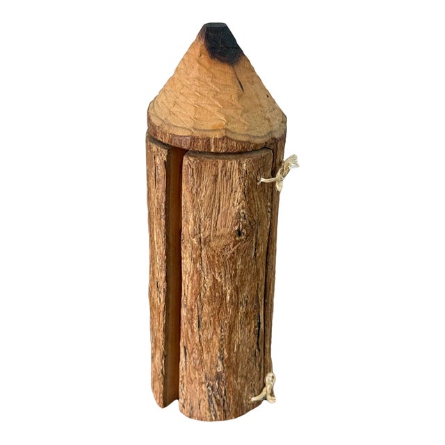 Late 20th Century Wooden Pencil Carving For Sale