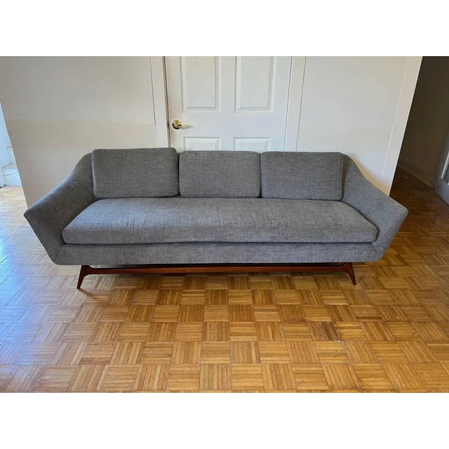 Great condition with newly reupholstered fabric. Fabric is high end as picture. If you have any question, feel free to...
