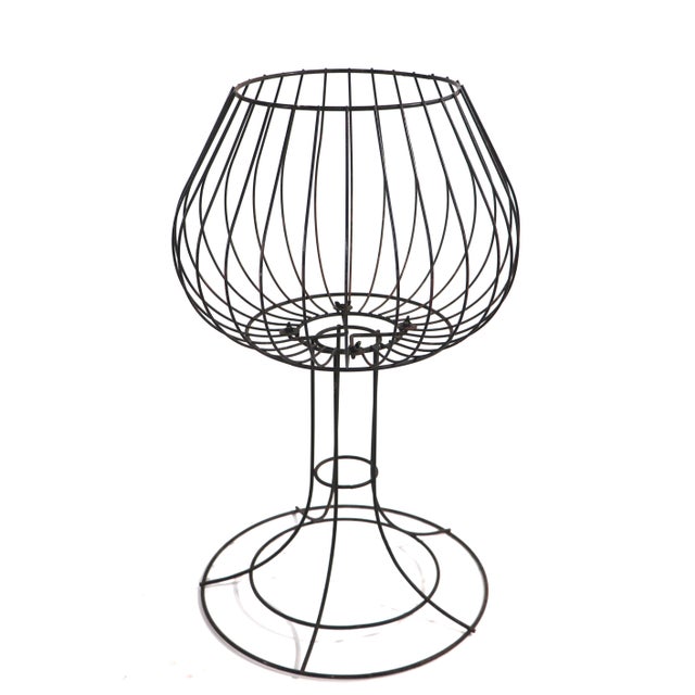 John Risley Wire Work Basket Stand After Weinberg, Risley For Sale - Image 4 of 8