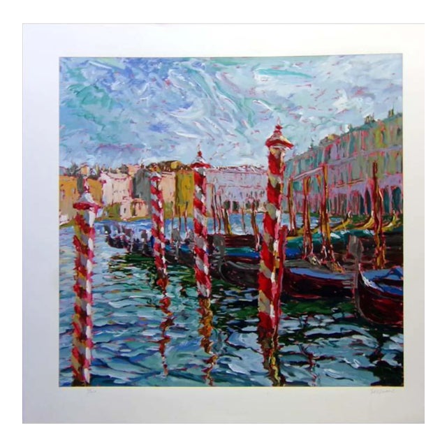 Marco Sassone "Bricole Rosse" Serigraph Hand Signed Art Submit an Offer For Sale