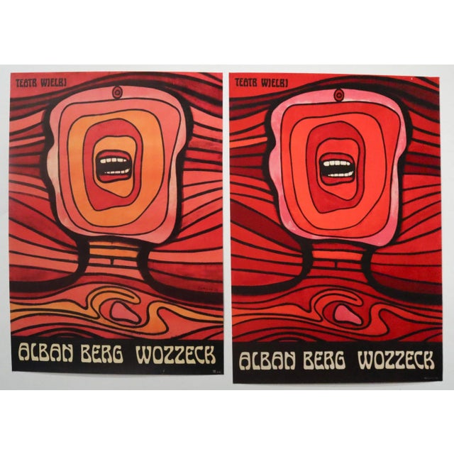 1960s 1964 Vintage Polish Opera Poster, Alban Berg's Wozzeck at Teatr Wielki - Lenica For Sale - Image 5 of 5