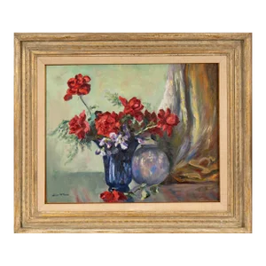 American Still Life Oil Painting by Irene D Fowler