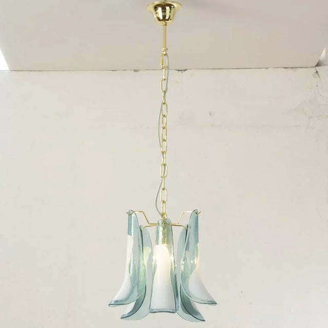 Murano Glass Petal Chandelier, 1990s For Sale - Image 6 of 13