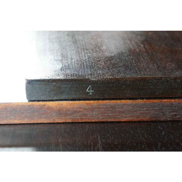 Antique Early 20th C. American Mahogany Spinet Writing Desk Console Hall Table For Sale - Image 4 of 18