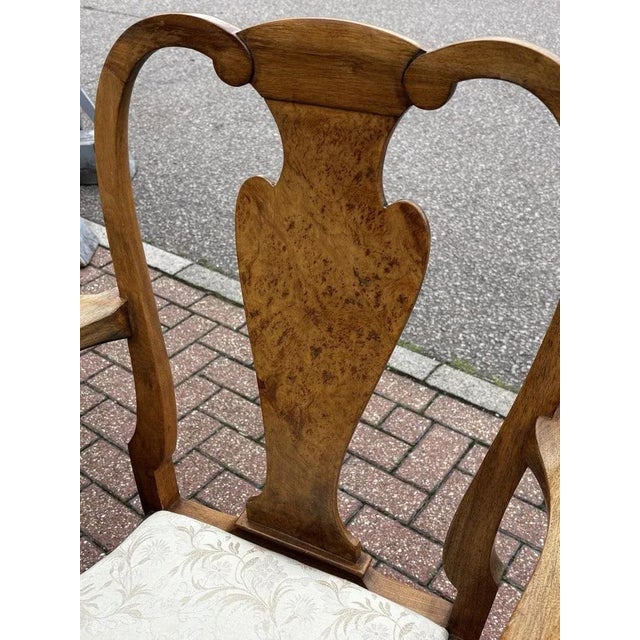 Art Deco Burr Walnut Extending Dining Table and Chairs, Set of 9 For Sale - Image 14 of 18