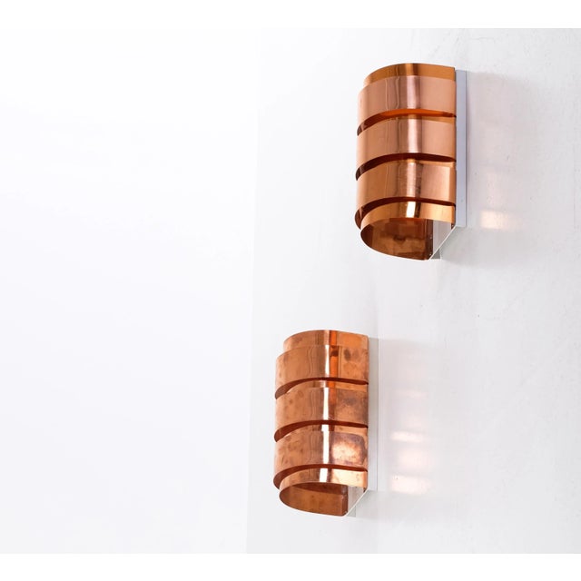 Metal V-155 Wall Lights by Hans-Agne Jakobsson, 1960s For Sale - Image 7 of 10