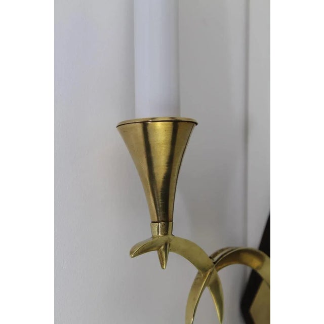 Metal Antique Sconces by Dagobert Peche, Set of 2 For Sale - Image 7 of 13