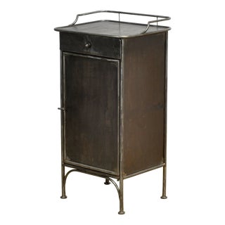 Antique Iron Bedside Table, 1910s For Sale