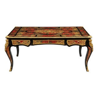 19th Century Boulle Writing Desk, France, 1890s For Sale