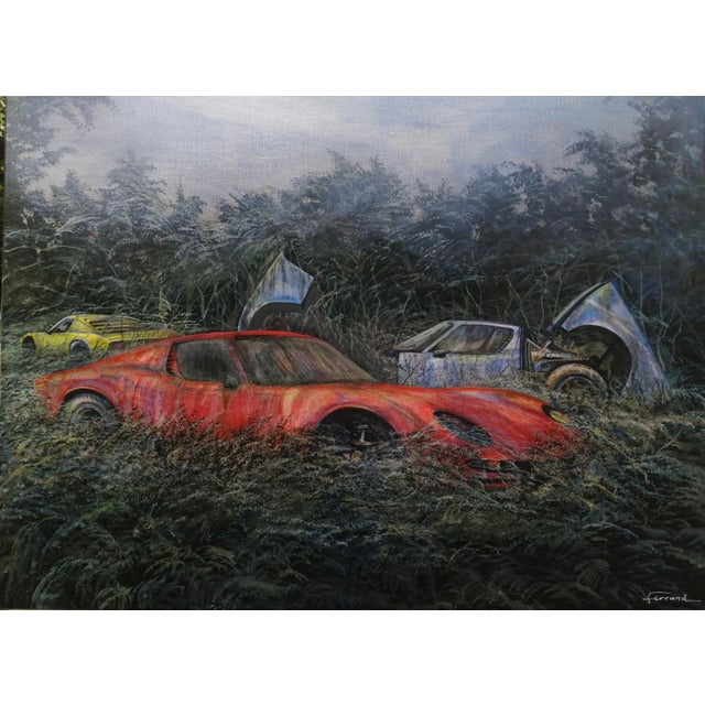 André Ferrand, The 3 Fallen Queens, 2015, Oil on Canvas For Sale - Image 4 of 4