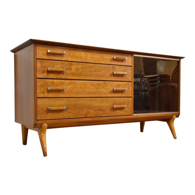 Renzo Rutili Cherry Credenza For Sale