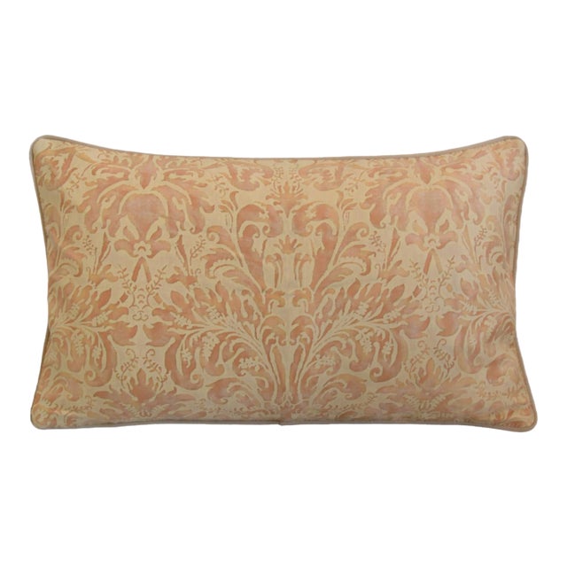 Mariano Fortuny Lucrezia Italian Botanical Feather/Down Pillow For Sale