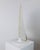 Metal Vintage Murano Glass Table Lamp with Leaf Shaped Glass - White, Gold Metal Base, Italy, 1980s For Sale - Image 7 of 11