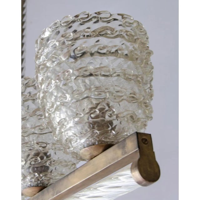 Barovier & Toso 1950s Murano Glass Ceiling Light Attributed to Barovier For Sale - Image 4 of 6