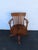 Early 1900s Tiger Oak Swivel Adjustable Office Desk Side Accent Chair 6663 For Sale - Image 11 of 16