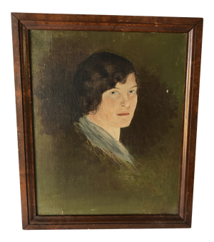 Pre-War Portrait O/C Signed Higgins 1925 Woman
