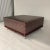 Modern Moroccan Embossed Leather Ottoman, Usa For Sale - Image 4 of 9