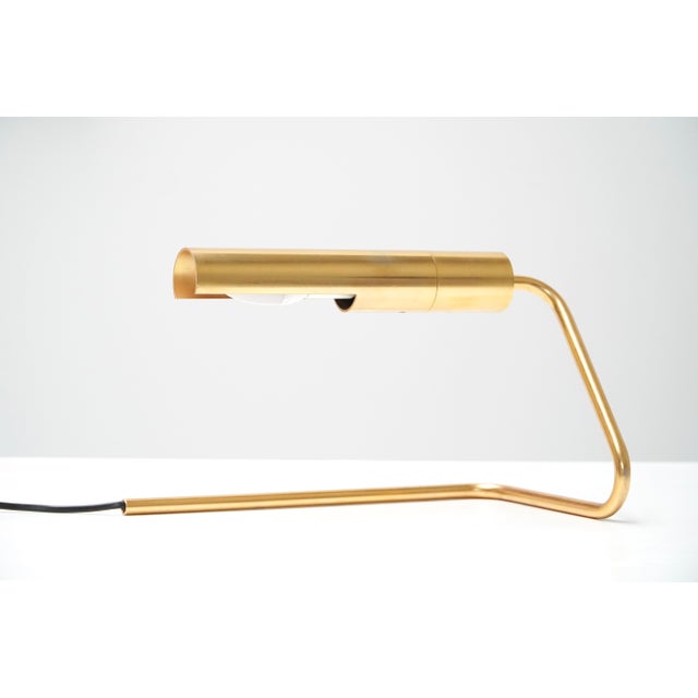 GE 106 Brass Table Lamp by Christophe Gevers for Light, 1970s For Sale - Image 11 of 13