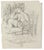 Nude is an original drawing in pencil on paper realized by Jeanne Daour. The state of preservation: there are some rips,...