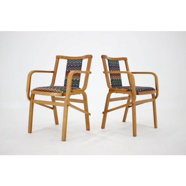 Brown Bentwood Armchairs from Ton, Former Czechoslovakian, 1970s, Set of 2 For Sale - Image 8 of 10