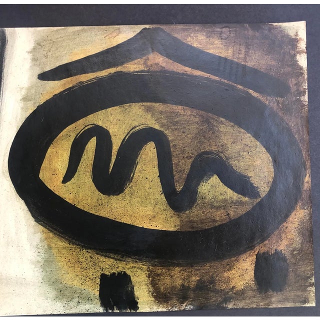 Tribal 1970s Richard Goodwin Abstract Tribal Painting For Sale - Image 3 of 4
