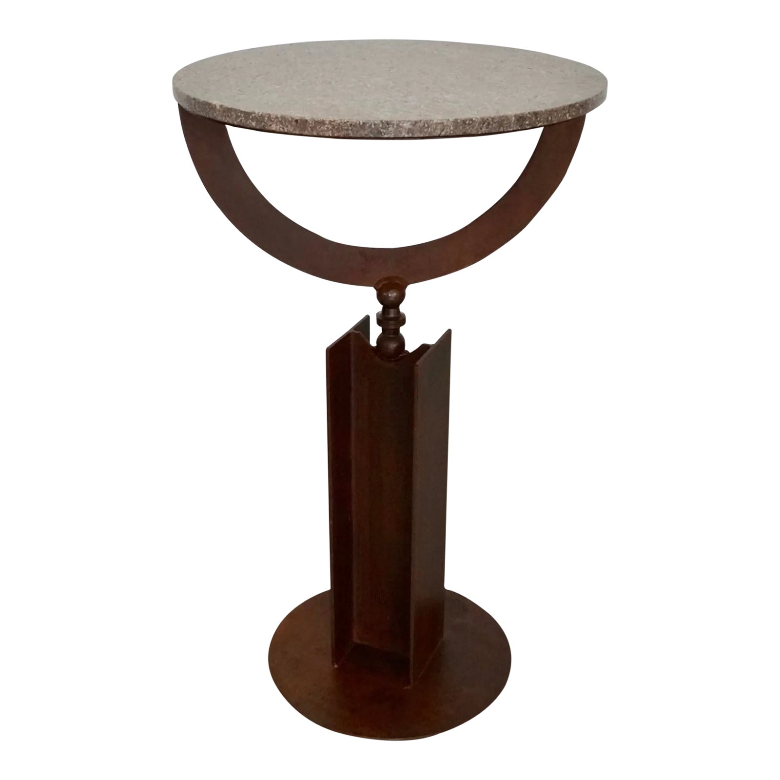 Industrial Art Deco Pedestal Table Chairish