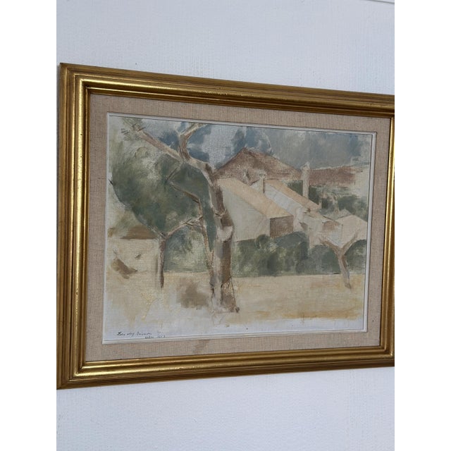 Lars Olof Ericsson, Calpe, 1957, Oil on Panel, Framed For Sale - Image 11 of 15