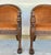 Wood Baker Furniture Regency Style Cognac Velvet Tub Chairs Pair For Sale - Image 7 of 7