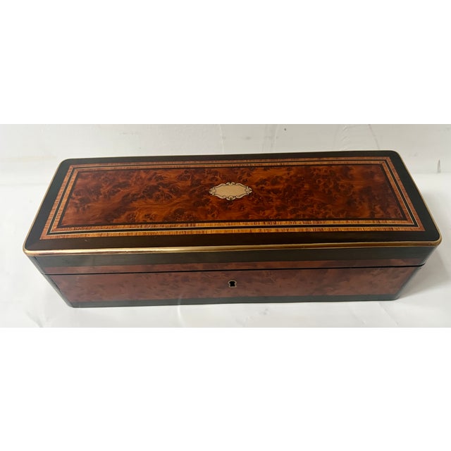 Napoleon III Glove Box in Thuya Burl, 1800s For Sale - Image 13 of 13