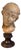 Madonna Bust with Inclined Head in Ceramic by Heinrich Waderé for Friedrich Goldscheider, 1890s For Sale