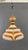 1970s Italian Art Glass Pendant Lamp in Orange and White, 1970s For Sale - Image 5 of 9