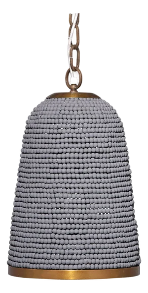 Jamie Young Creekside 1-Light Beaded Pendant, Slate Blue
