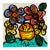1972 Original Flower Painting by Artist Peter Keil For Sale