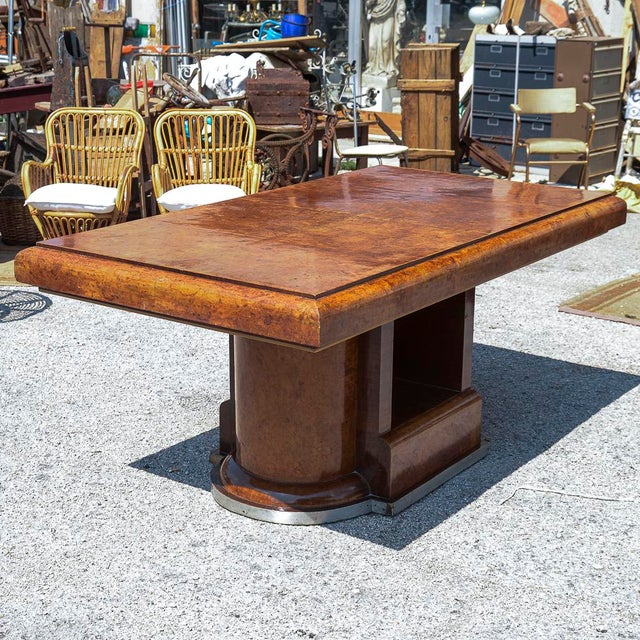 Art Deco Table in Walnut For Sale - Image 13 of 18