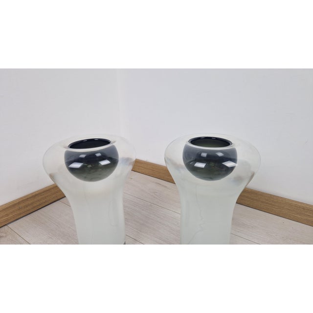 Saffo Table Lamp in Metal and Glass by Angelo Mangiarotti for Artemide, 1960s, Set of 2 For Sale - Image 6 of 16