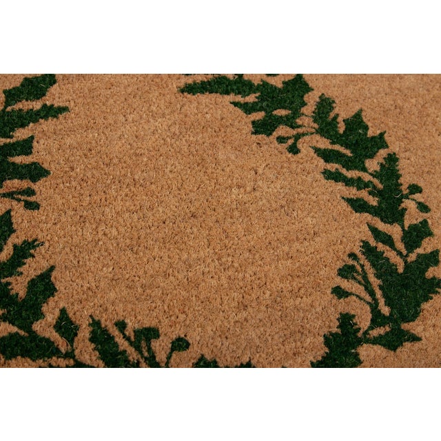 Erin Gates by Momeni Park Green Hand Laurel Wreath Woven Natural Coir